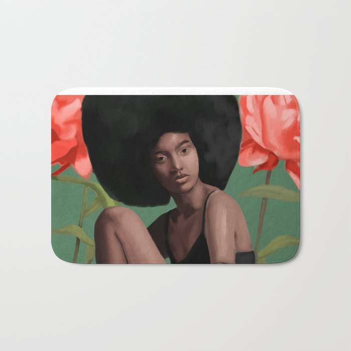 Garden of Peonies Bath Mat Gallery Image 1