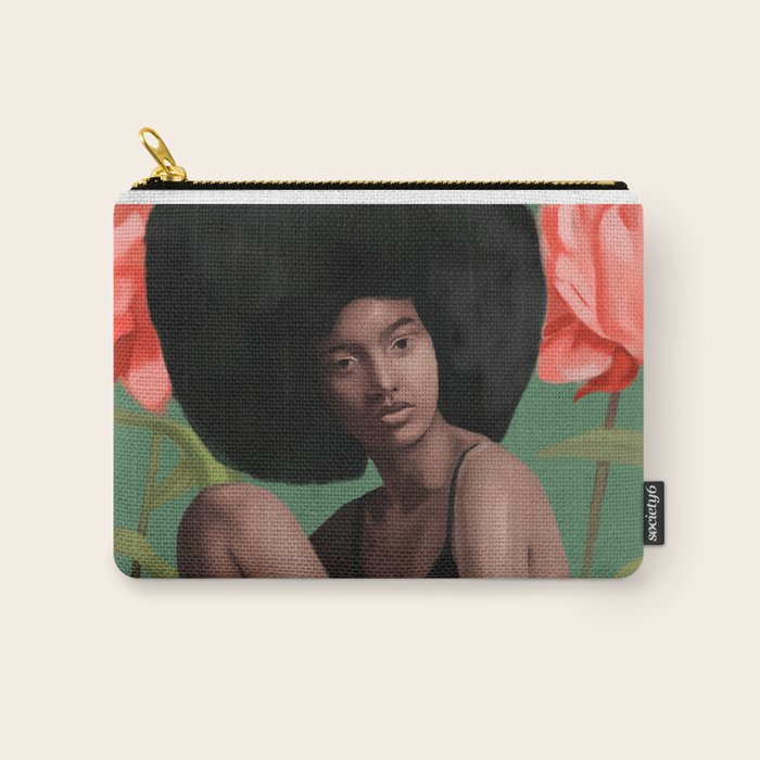 Garden of Peonies Carry All Pouch Gallery Image 1