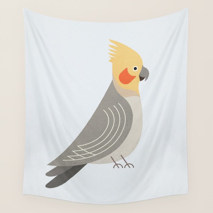 Whimsy Cockatiel Wall Tapestry Gallery Image 4