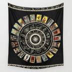 The Major Arcana & The Wheel of the Zodiac Wall Tapestry Gallery Image 4