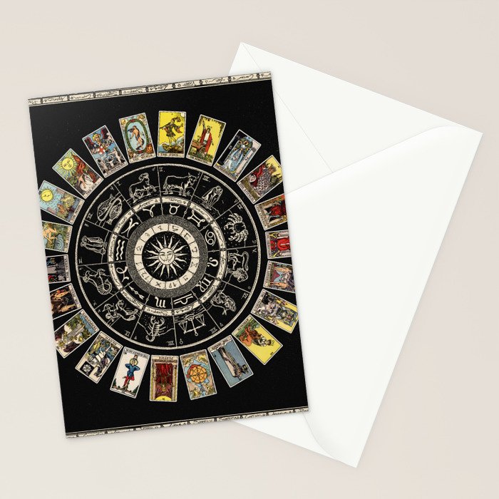 The Major Arcana & The Wheel of the Zodiac Stationery Card Gallery Image 2