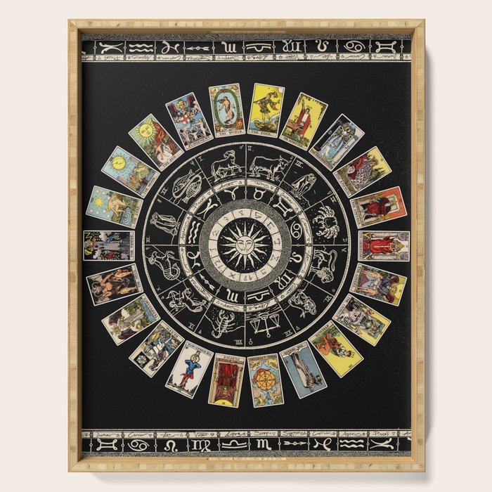 The Major Arcana & The Wheel of the Zodiac Serving Tray Gallery Image 1