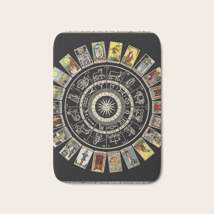 The Major Arcana & The Wheel of the Zodiac Bath Mat Gallery Image 1
