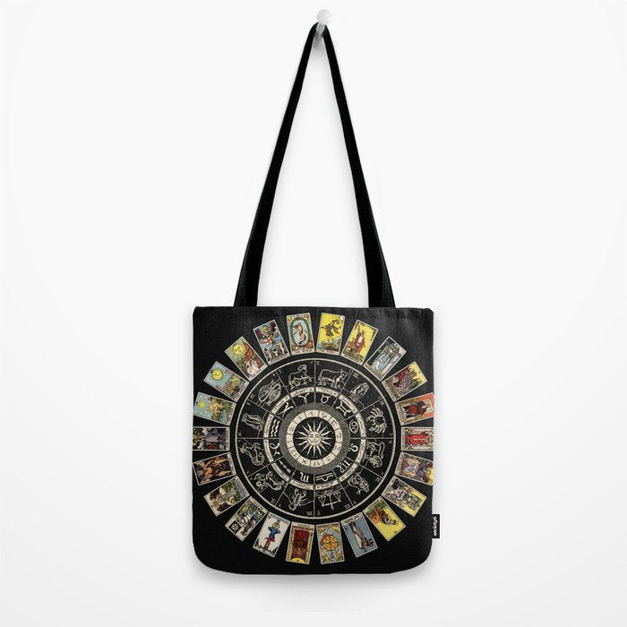 The Major Arcana & The Wheel of the Zodiac Tote Bag Gallery Image 2