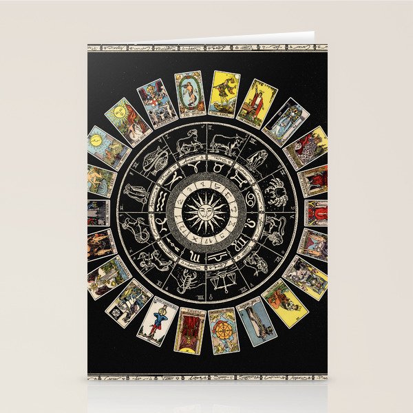 The Major Arcana & The Wheel of the Zodiac Stationery Card Gallery Image 1