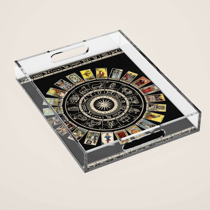 The Major Arcana & The Wheel of the Zodiac Acrylic Tray Gallery Image 1