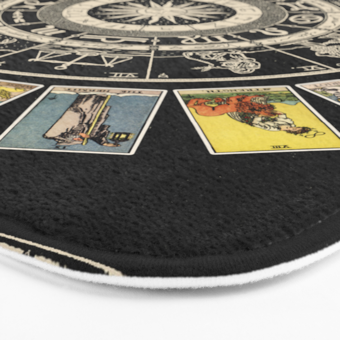 The Major Arcana & The Wheel of the Zodiac Bath Mat Gallery Image 3