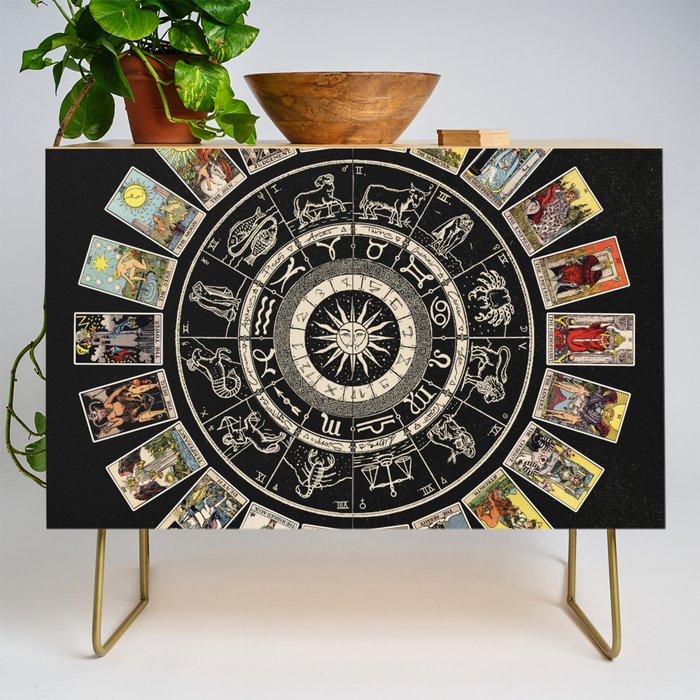 The Major Arcana & The Wheel of the Zodiac Credenza Gallery Image 1