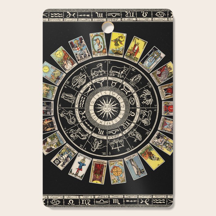 The Major Arcana & The Wheel of the Zodiac Cutting Board Gallery Image 1