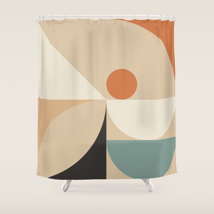 Mid Century 08B Shower Curtain Gallery Image 1