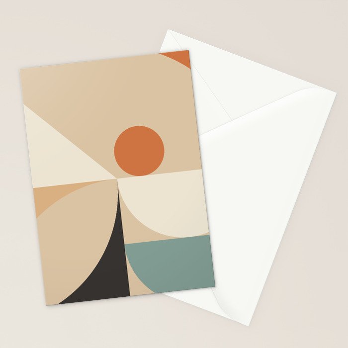 Mid Century 08B Stationery Card Gallery Image 2