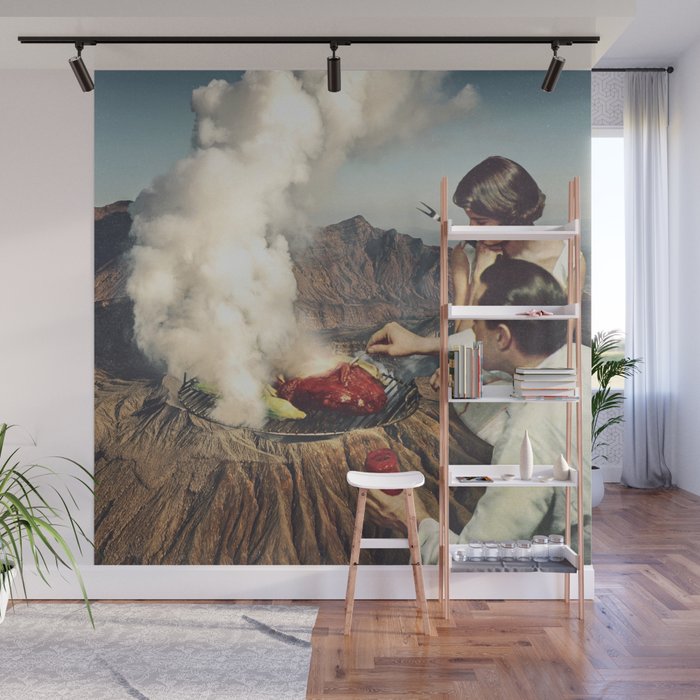 On a Good Day - Volcano BBQ Wall Mural Gallery Image 1