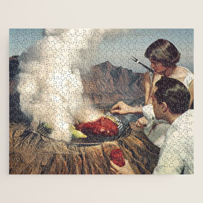 On a Good Day - Volcano BBQ Jigsaw Puzzle Gallery Image 1