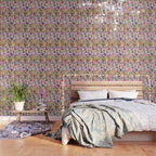 Bright Colorful Abstract Painting in Neons and Pastels Wallpaper Gallery Image 3