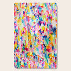 Bright Colorful Abstract Painting in Neons and Pastels Cutting Board Gallery Image 1