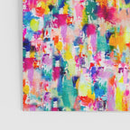 Bright Colorful Abstract Painting in Neons and Pastels Poster Gallery Image 3