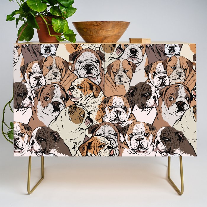 Social English Bulldog Credenza Gallery Image 1