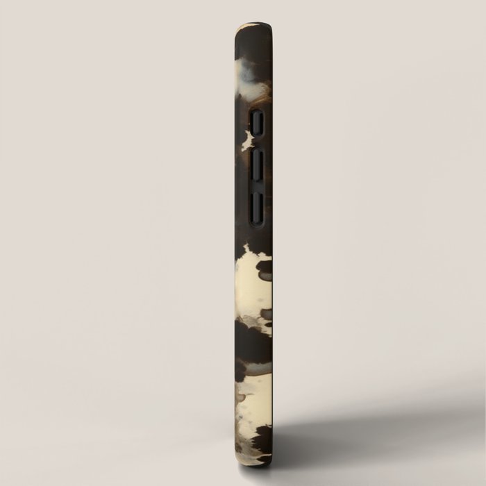 Black and White Tortoiseshell Pattern iPhone Case Gallery Image 2