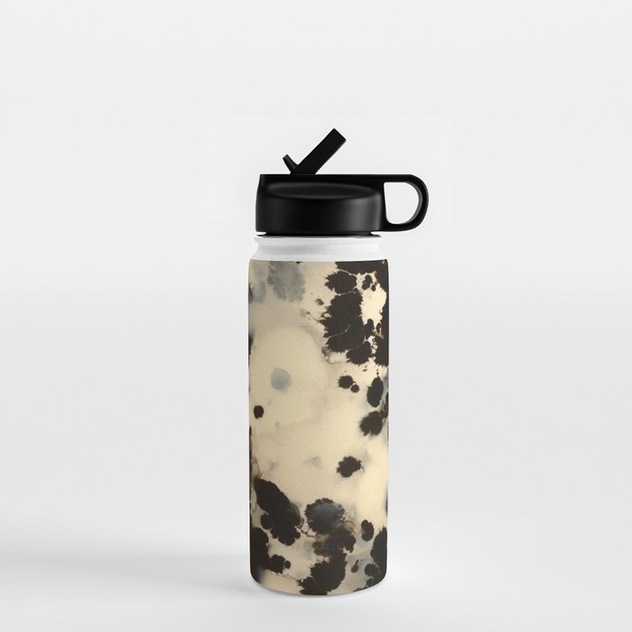 Black and White Tortoiseshell Pattern Water Bottle Gallery Image 1