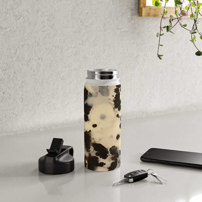 Black and White Tortoiseshell Pattern Water Bottle Gallery Image 4