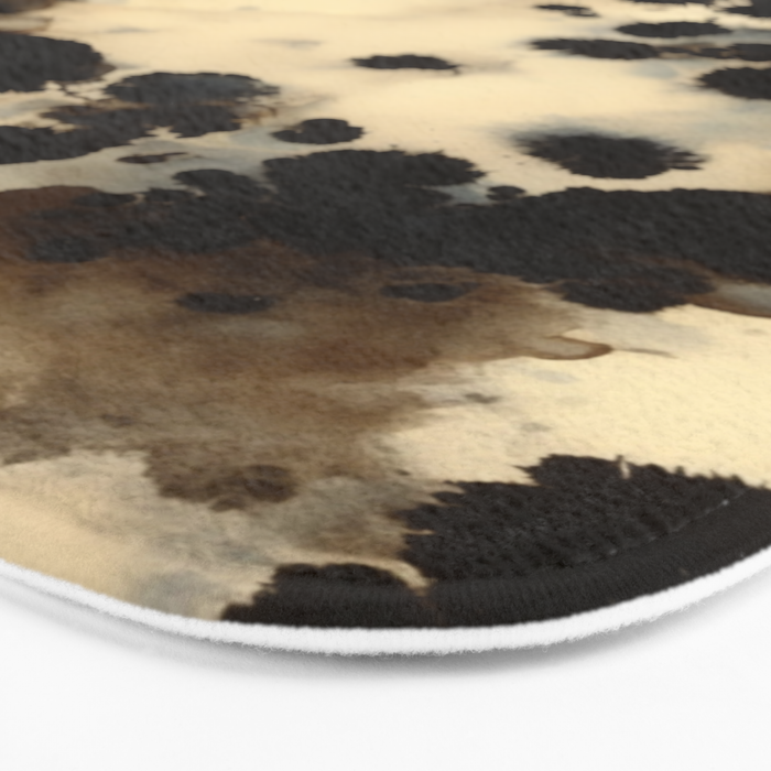 Black and White Tortoiseshell Pattern Bath Mat Gallery Image 3