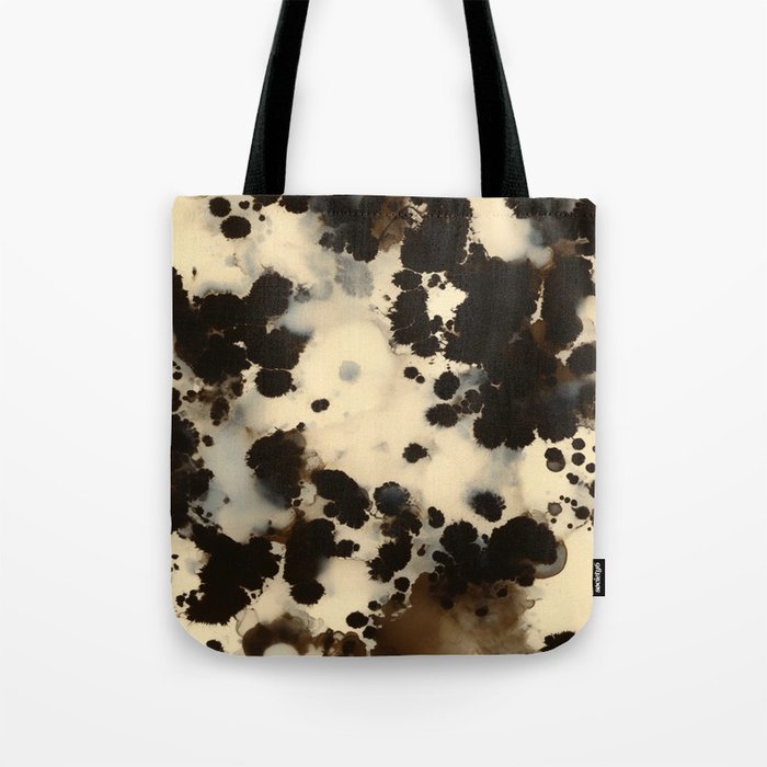 Black and White Tortoiseshell Pattern Tote Bag Gallery Image 1