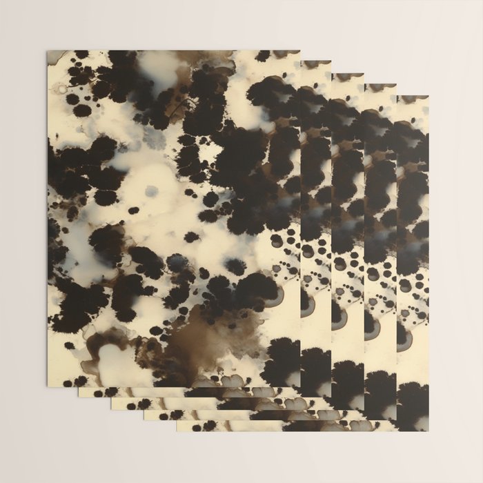 Black and White Tortoiseshell Pattern Wrapping Paper Gallery Image 3