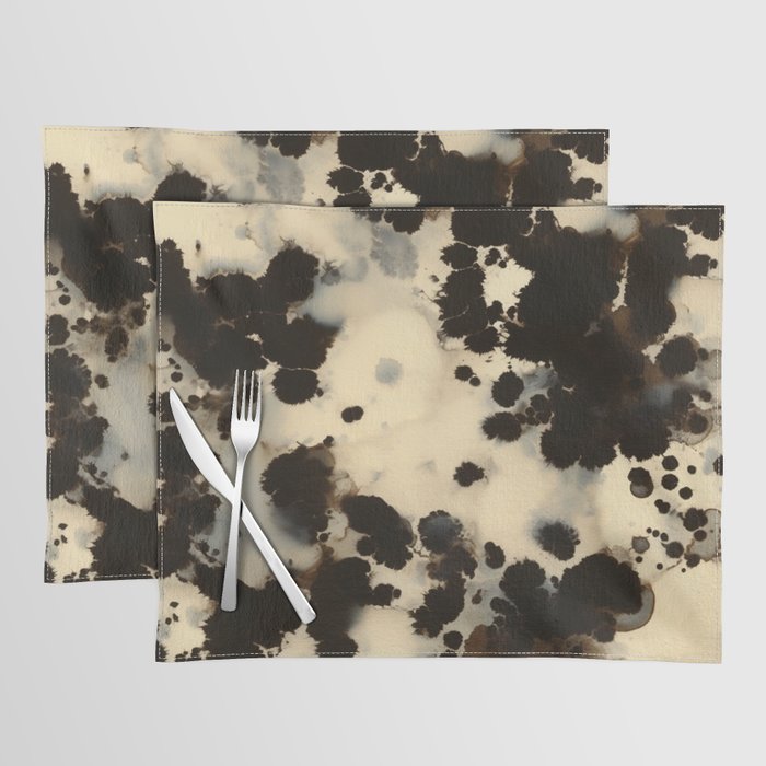 Black and White Tortoiseshell Pattern Placemat Gallery Image 1