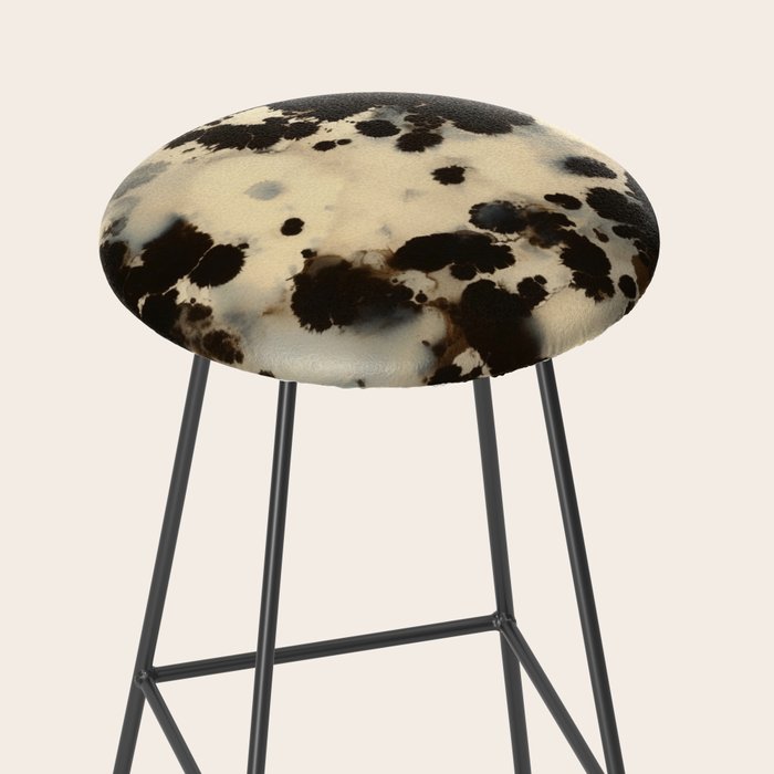 Black and White Tortoiseshell Pattern Stool Gallery Image 2