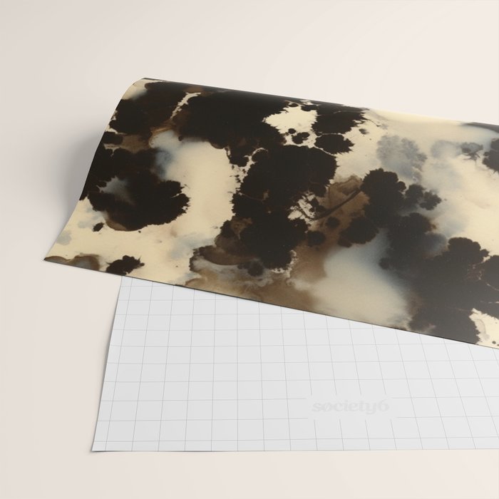 Black and White Tortoiseshell Pattern Wrapping Paper Gallery Image 2