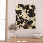 Black and White Tortoiseshell Pattern Wall Tapestry Gallery Image 2