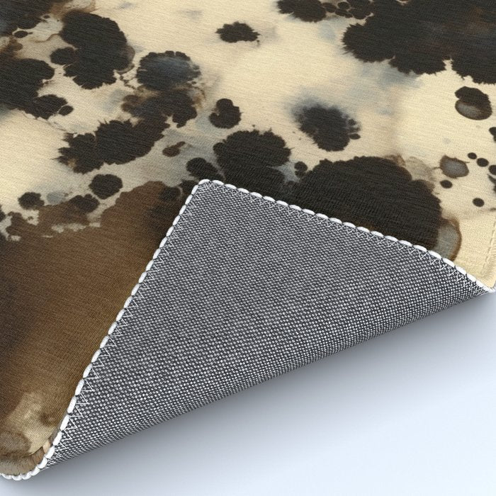 Black and White Tortoiseshell Pattern Rug Gallery Image 4