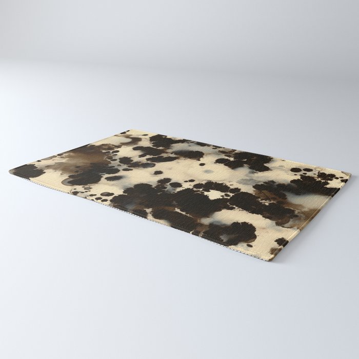 Black and White Tortoiseshell Pattern Rug Gallery Image 3