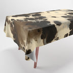 Black and White Tortoiseshell Pattern Tablecloth Gallery Image 1