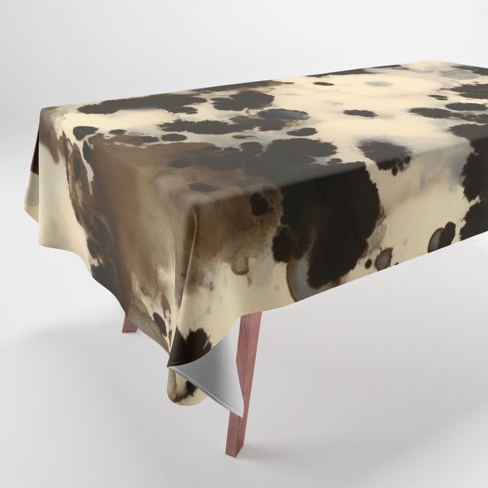 Black and White Tortoiseshell Pattern Tablecloth Gallery Image 1