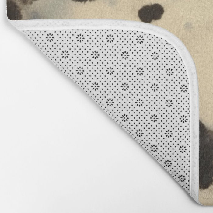 Black and White Tortoiseshell Pattern Bath Mat Gallery Image 2