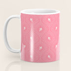 Wild Dotted Florals - Bold Coral Abstract Pattern Coffee Mug Gallery Image 3
