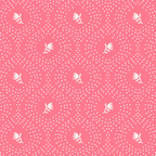 Wild Dotted Florals - Bold Coral Abstract Pattern Coffee Mug Gallery Image 2
