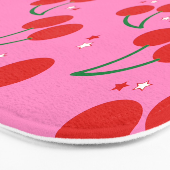 Cherry Bomb Pattern Bath Mat Gallery Image 3