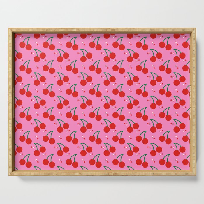 Cherry Bomb Pattern Serving Tray Gallery Image 1