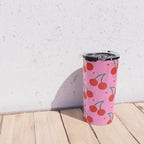 Cherry Bomb Pattern Travel Mug Gallery Image 4