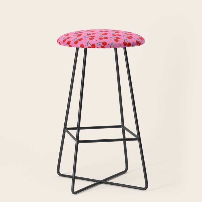 Cherry Bomb Pattern Stool Gallery Image 1