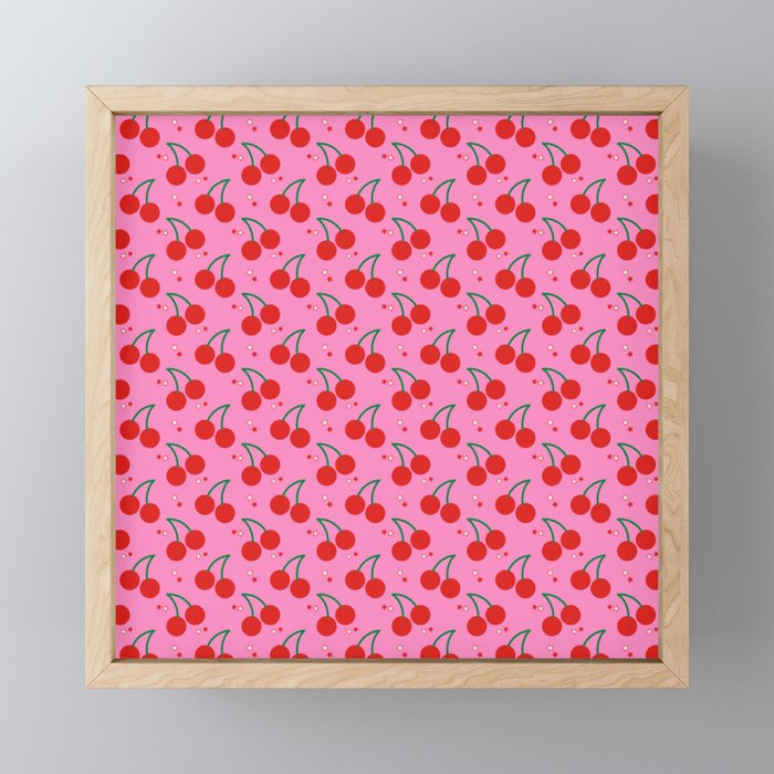 Cherry Bomb Pattern Mini Art Print Gallery Image 1