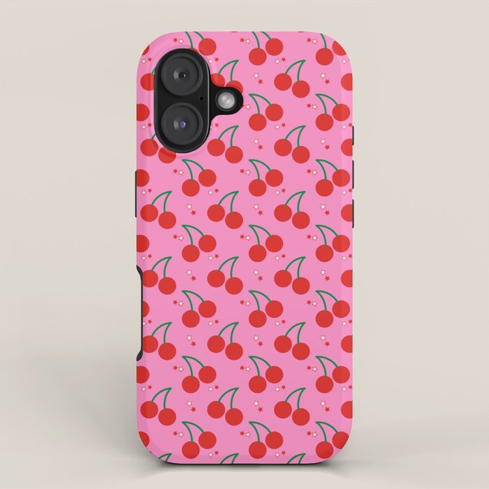 Cherry Bomb Pattern iPhone Case Gallery Image 1