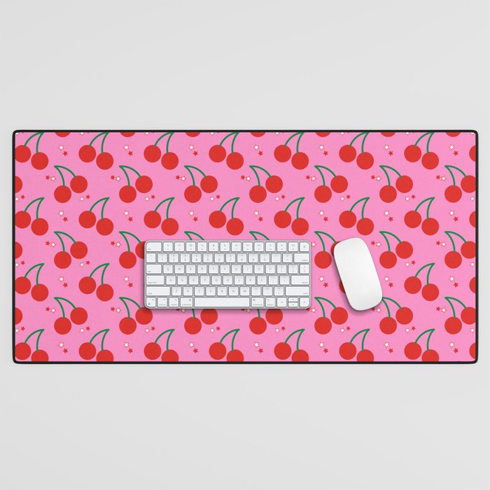 Cherry Bomb Pattern Desk Mat Gallery Image 1