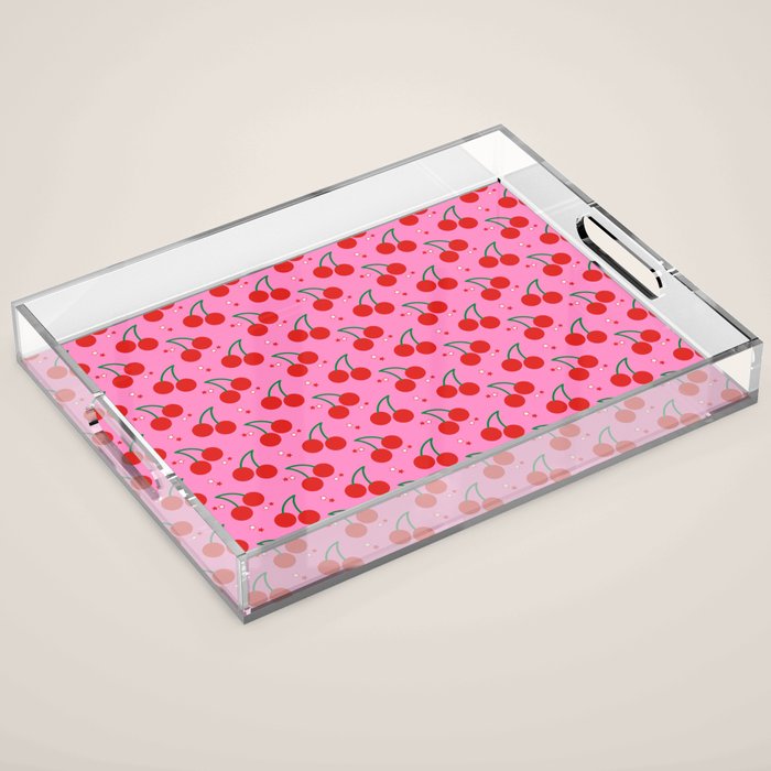 Cherry Bomb Pattern Acrylic Tray Gallery Image 1