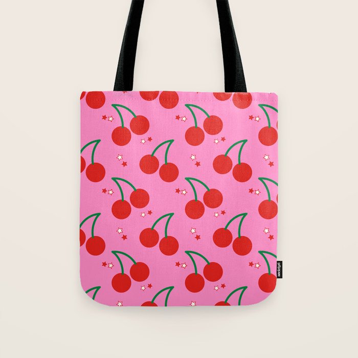 Cherry Bomb Pattern Tote Bag Gallery Image 1