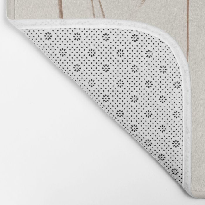 Minimal Line Art Nude 2 Bath Mat Gallery Image 2