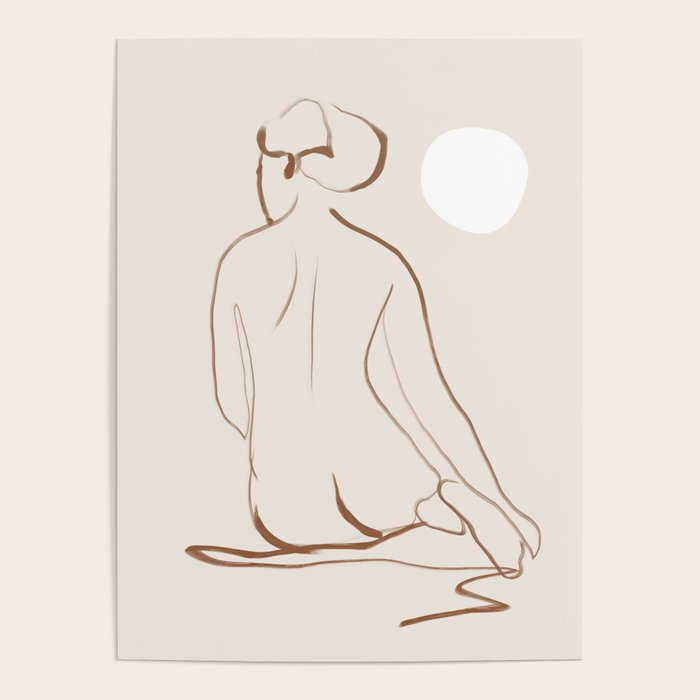 Minimal Line Art Nude 2 Poster Gallery Image 1