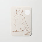 Minimal Line Art Nude 2 Bath Mat Gallery Image 1